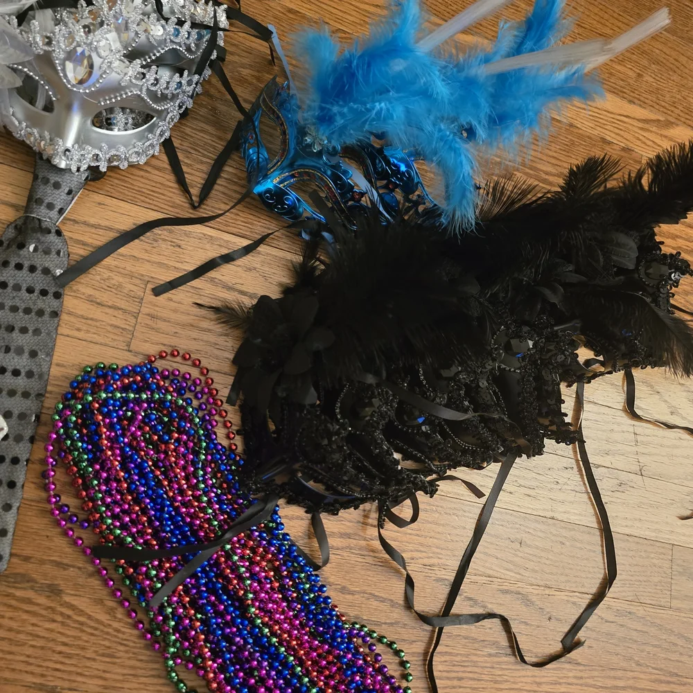 Black and White Masquerade Masks